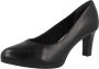 Tamaris Elegante zwarte leren pump met 7 cm hak Black Dames - Thumbnail 5