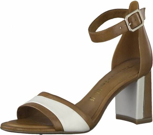 Tamaris NU 21% KORTING Sandaaltjes met metallic detail bij de hak - Foto 8