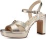 Tamaris Sandalen met hak goud Synthetisch Dames - Thumbnail 3