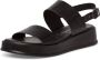 Tamaris Flat Sandals Zwart Dames - Thumbnail 4