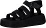Tamaris Stijlvolle Platte Sandalen voor Vrouwen Black Dames - Thumbnail 4