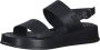 Tamaris Zwarte Casual Platte Sandalen voor Vrouwen Black Dames - Thumbnail 6