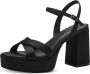Tamaris Zwarte elegante platte sandalen voor vrouwen Black Dames - Thumbnail 4