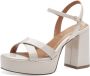 Tamaris Elegante Beige Platte Sandalen Beige Dames - Thumbnail 4