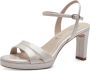 Tamaris Metallic Gouden Vegan Sandalette met 7 5 cm Hak Yellow Dames - Thumbnail 63
