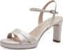 Tamaris Champagne Sandalette met 7 5 cm Hak Beige Dames - Thumbnail 4