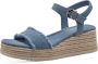 Tamaris Platform sandaal met espadrille look Blue Dames - Thumbnail 6