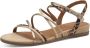 Tamaris Leopard Sandalen beige Textiel Dames - Thumbnail 5