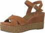 Tamaris Casual open teen sandalen bij zonsopgang Brown Dames - Thumbnail 4