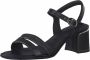 Tamaris Zwarte elegante open sandalen Zwart Dames - Thumbnail 3