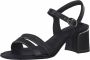 Tamaris Zwarte elegante open sandalen Zwart Dames - Thumbnail 2