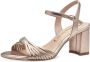 Tamaris Sandalen met hak goud Synthetisch Dames - Thumbnail 6