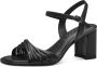 Tamaris Zwarte Elegante Open Platte Sandalen Black Dames - Thumbnail 3