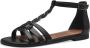 Tamaris Zwarte Casual Open Sandalen Vrouwen Black Dames - Thumbnail 3