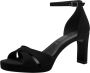 Tamaris Elegante Zwarte Sandalette Vegan Voetbed Hak Black Dames - Thumbnail 5