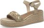 Tamaris Sandalen Touwzool Sandalen Touwzool Beige - Thumbnail 4