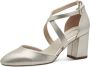Tamaris Gouden Glitter Feest Sandalen Yellow Dames - Thumbnail 10