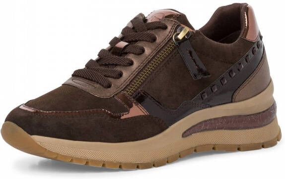 Tamaris Sportieve Bruin Cognac Sneakers Brown Dames - Foto 3