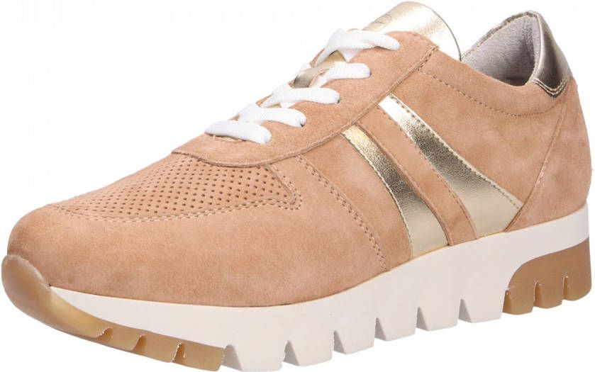 Tamaris Valla Sneaker Dames Beige/Bruin - Schoenen.nl