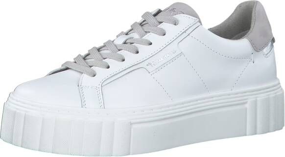 Tamaris damessneaker laag 1-23738-41 117 damesschoenen leer M2373841 wit - Foto 3