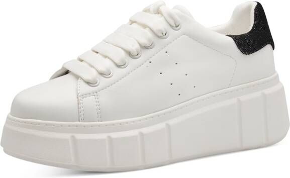 Tamaris Sneakers met sleehak vrijetijdsschoen lage schoen veterschoen met gepolsterde schacht