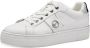 Tamaris Plateausneakers plateau vrijetijdsschoen lage schoen veterschoen in materiaalmix - Thumbnail 7