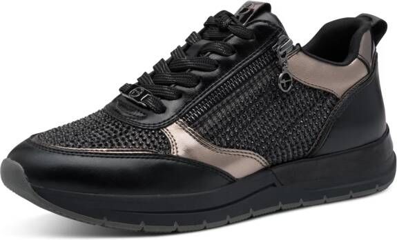 Tamaris Plateausneakers vrijetijdsschoen lage schoen veterschoen in vegan uitvoering - Foto 8