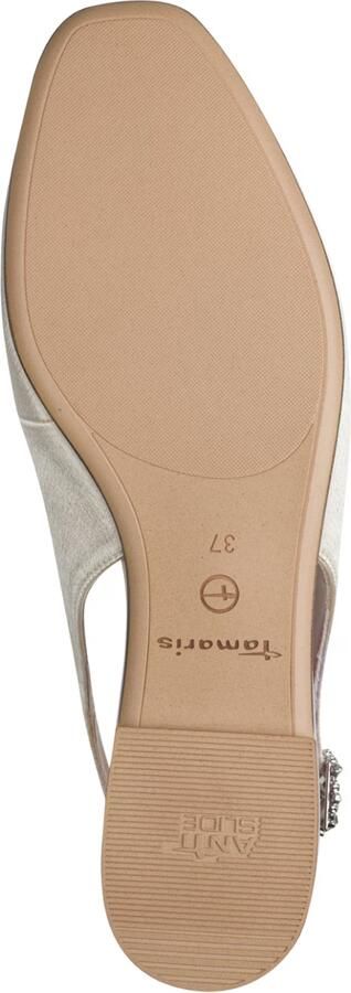 Tamaris Ballerina met riempjes parelwit - Foto 15