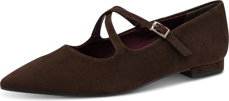 Tamaris Ballerina 'Woms' donkerbruin