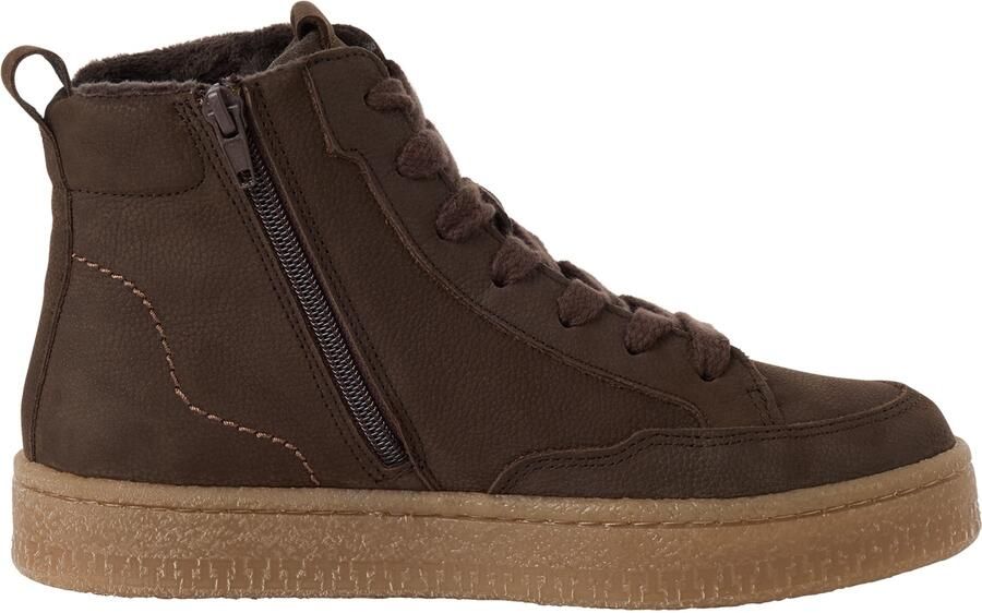 Tamaris dames leren enkellaarsjes 1-25203-45-3B4 Laarzen Leren gevoerd Bruin