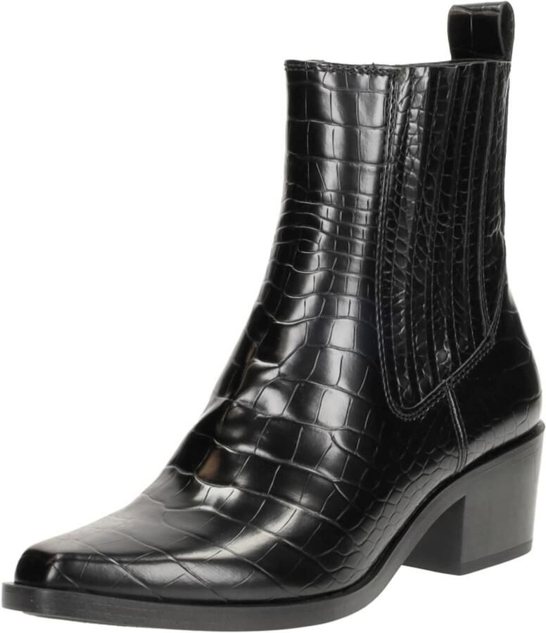 Tamaris Vegan dierenprint enkellaars Black Dames - Foto 9