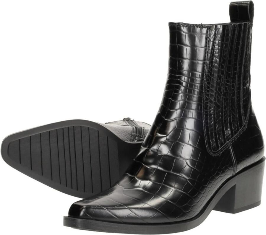 Tamaris Vegan dierenprint enkellaars Black Dames - Foto 8