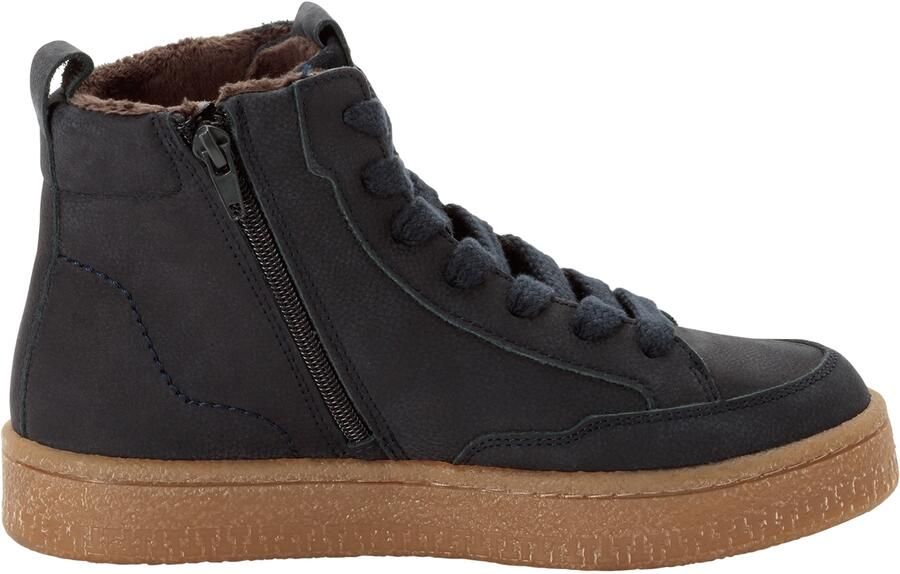 Tamaris dames leren enkellaarsjes 1-25203-45-805 Laarzen Leren gevoerd Blauw