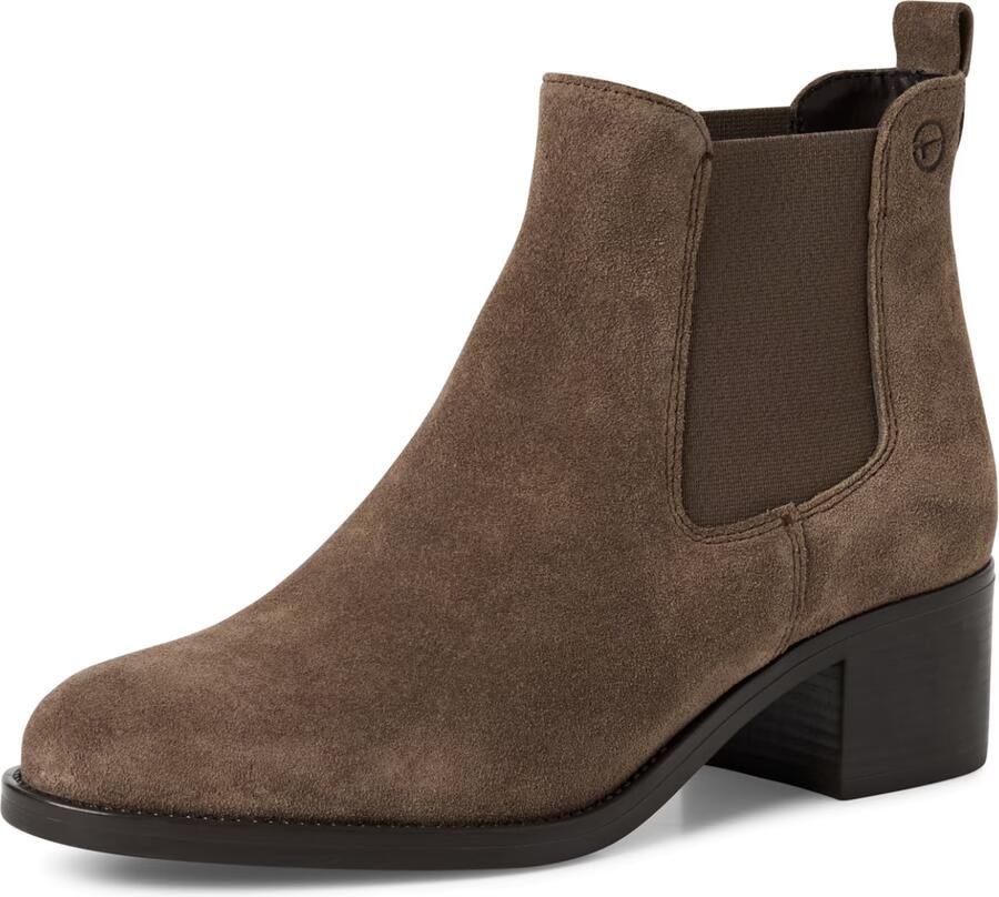 Tamaris Chelsea-boots blokhak laarsje zakelijke schoen in smalle vorm - Foto 3