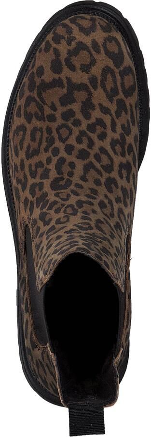 Tamaris dames chelsea boot leren laarzen enkellaars dames luipaard M2542741 - Foto 4