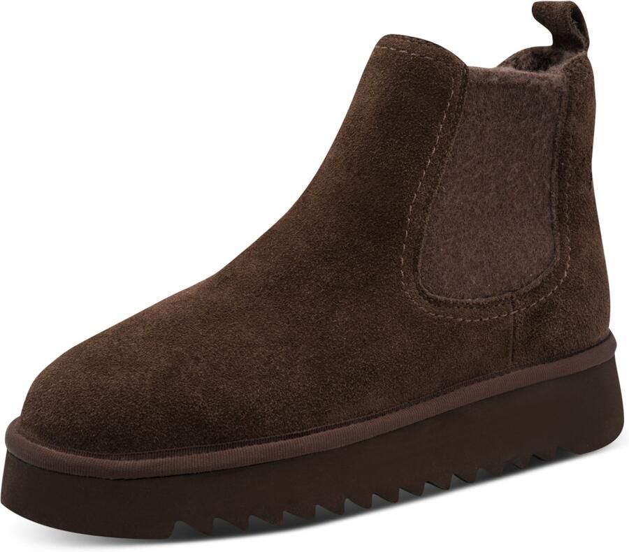 Tamaris Chelsea boots donkerbruin bruin gemêleerd - Foto 3
