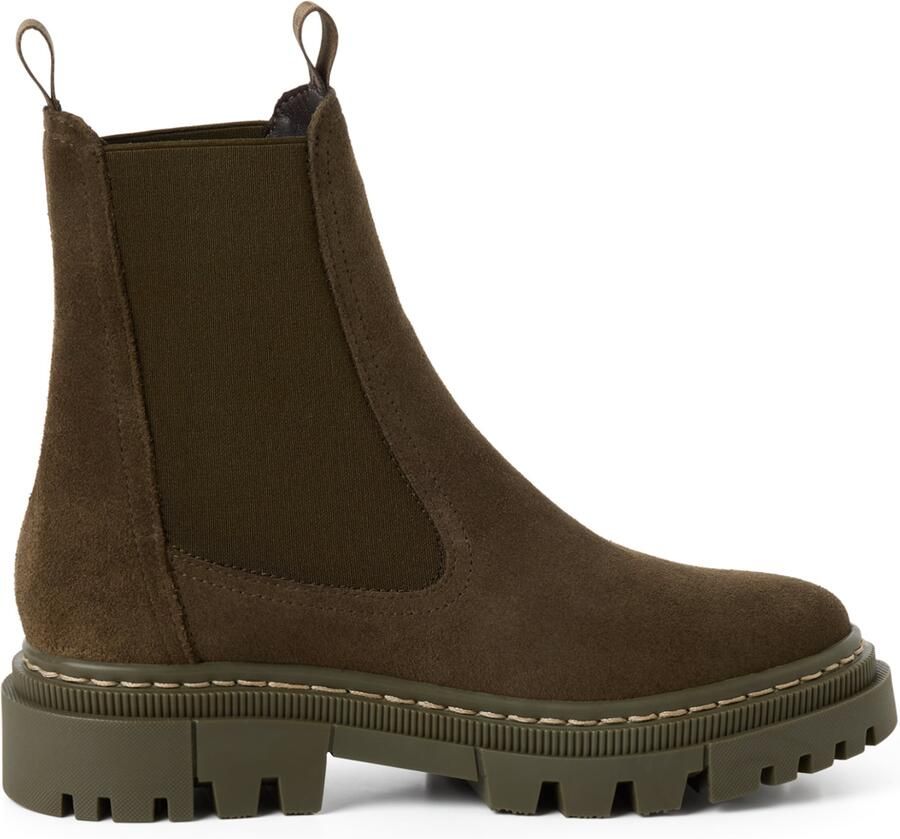 Tamaris dames leren Chelsea-laarsjes 1-25491-41-090 zwart