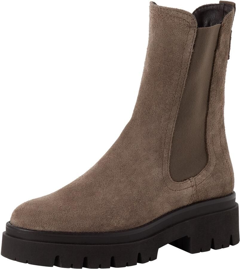 Tamaris dames leren Chelsea-laars 1-25992-41-378 dames enkellaars taupe - Foto 2