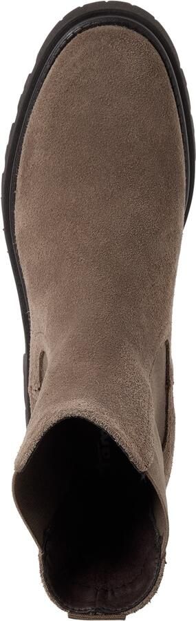 Tamaris dames leren Chelsea-laars 1-25992-41-378 dames enkellaars taupe - Foto 3