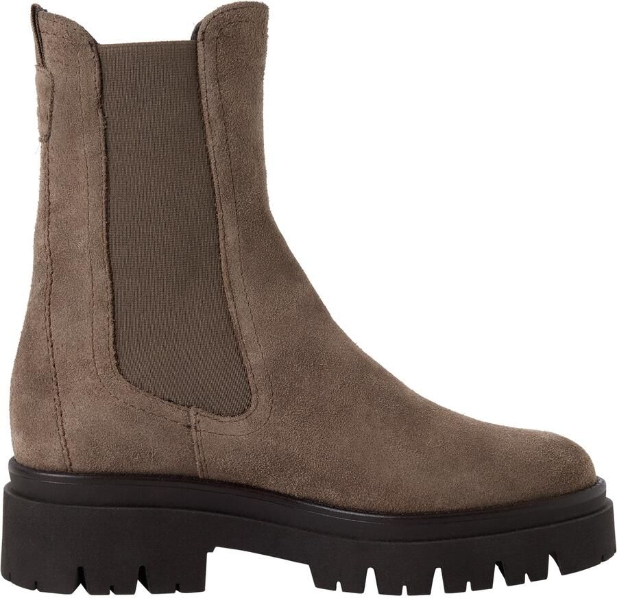 Tamaris dames leren Chelsea-laars 1-25992-41-378 dames enkellaars taupe - Foto 7