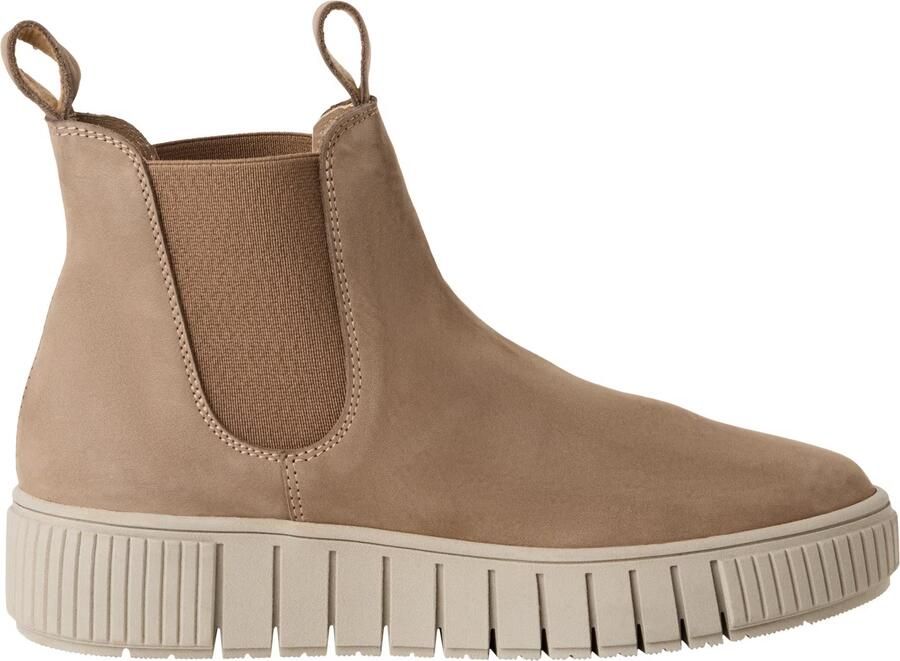 Tamaris dames Chelsea-laars 1-25403-43 341 leren enkellaarsjes M2540343 taupe - Foto 5