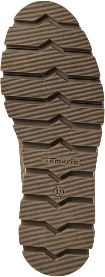 Tamaris Chelsea-boots plateau enkellaars instapschoen met t-logo - Foto 6