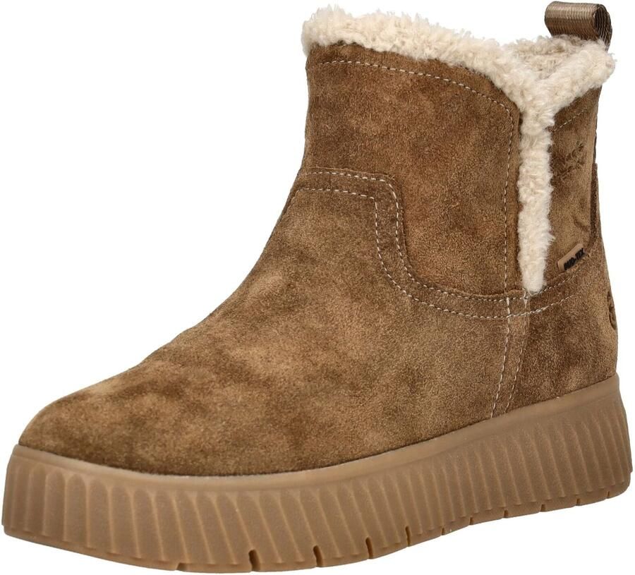Tamaris Comfort leren enkellaarsjes voor dames 8-86422-45-365 brede pasvorm met warme voering - Foto 3