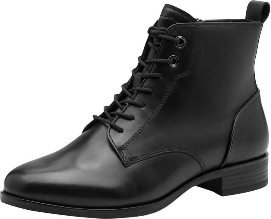 Tamaris Veterlaarsjes blokhak veterboots zakelijke schoen met touch it-uitvoering - Foto 3