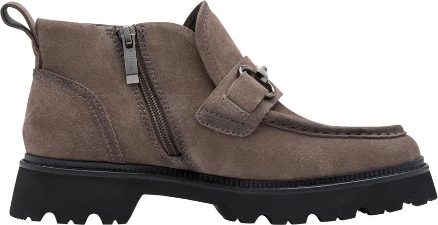Tamaris damesleren enkellaarsjes 1-25451-47-341 voor dames loafer-stijl bruin