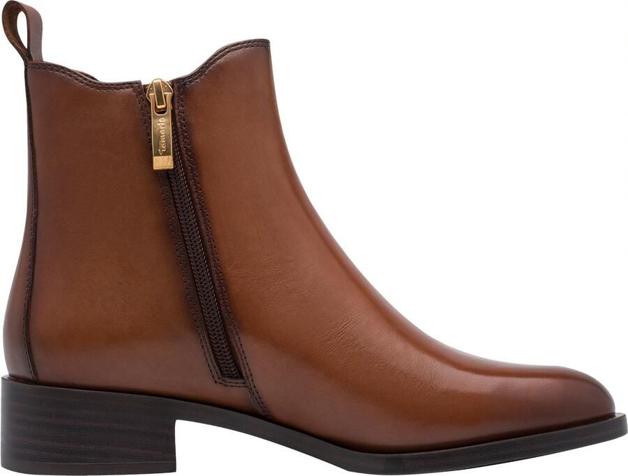 Tamaris leren Chelsea boots voor dames 1-25361-47-305 Bruine enkellaarsjes