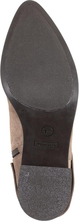 Tamaris Enkellaarzen met hak taupe - Foto 9