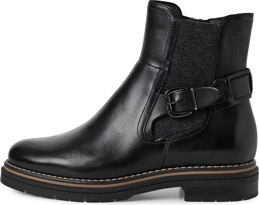 Tamaris Chelsea-boots blokhak zakelijke schoen enkellaarsje met touch it-uitrusting - Foto 4
