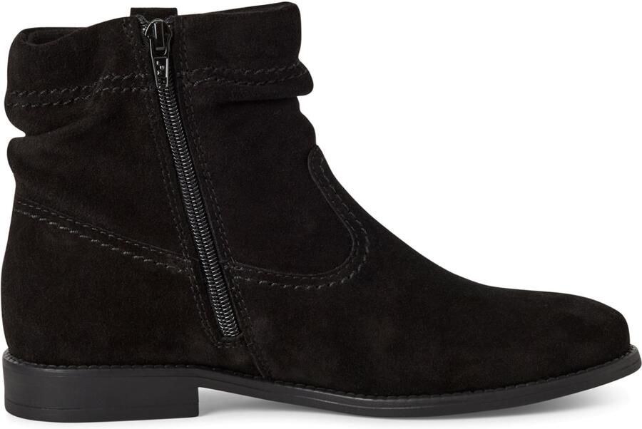 Tamaris Laarsjes blokhak laarzen met plooien in slouchy look