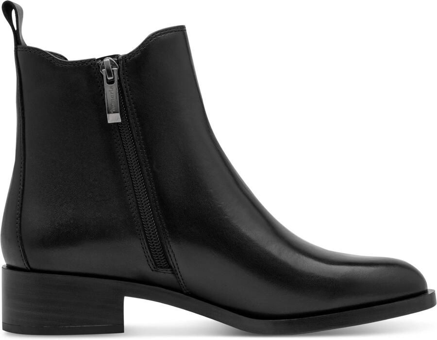 Tamaris leren Chelsea boots voor dames 1-25361-47-001 zwart enkellaarsjes